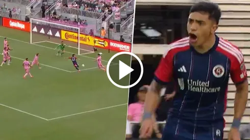 El gol de Langoni en la derrota de New England ante Inter Miami.