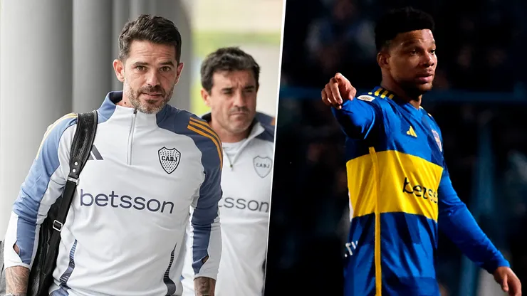Fernando Gago se reunió con Frank Fabra.