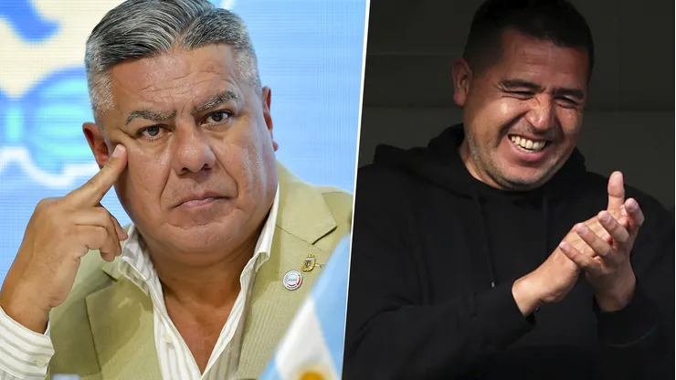 Claudio Tapia y Juan Román Riquelme