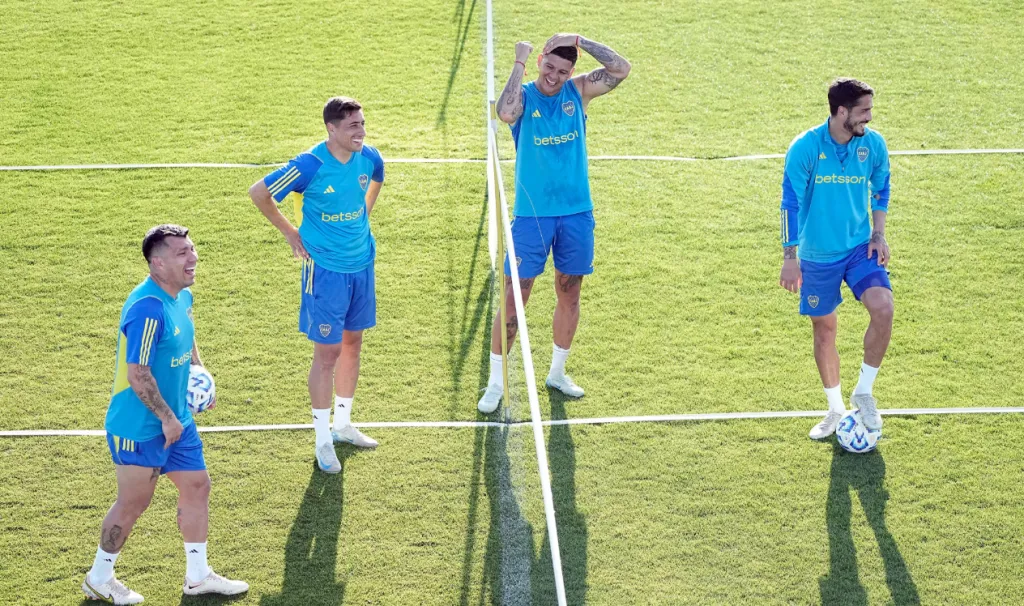 Boca entrena en Ezeiza mientras espera por Gago. (Boca Juniors)