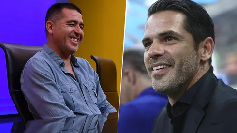 Fernando Gago y Juan Román Riquelme