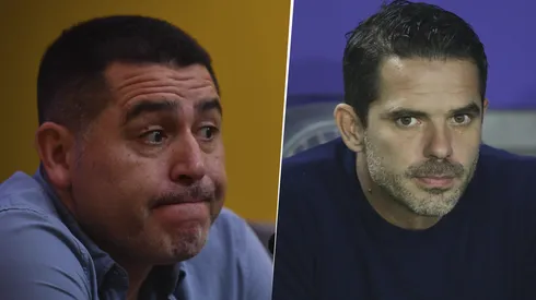 Juan Román Riquelme y Fernando Gago