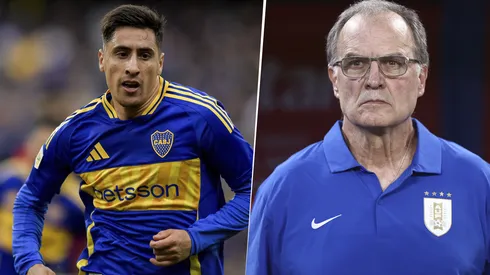 Miguel Merentiel y Marcelo Bielsa