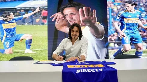 Edinson Cavani renovó con Boca.