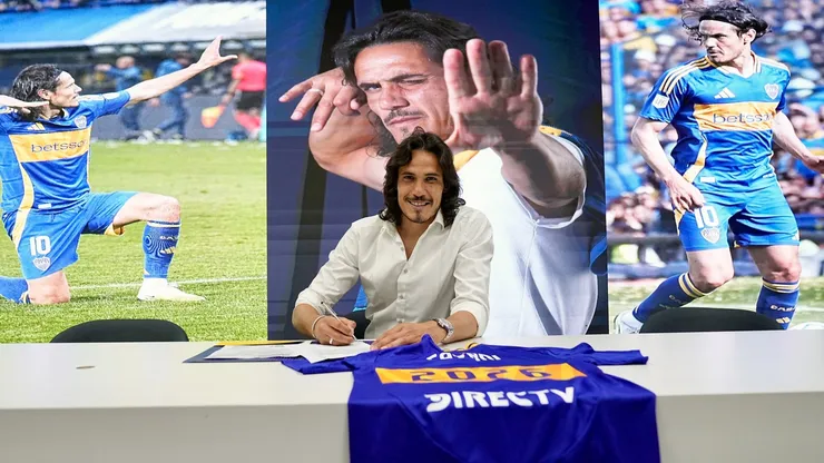 Edinson Cavani renovó con Boca.