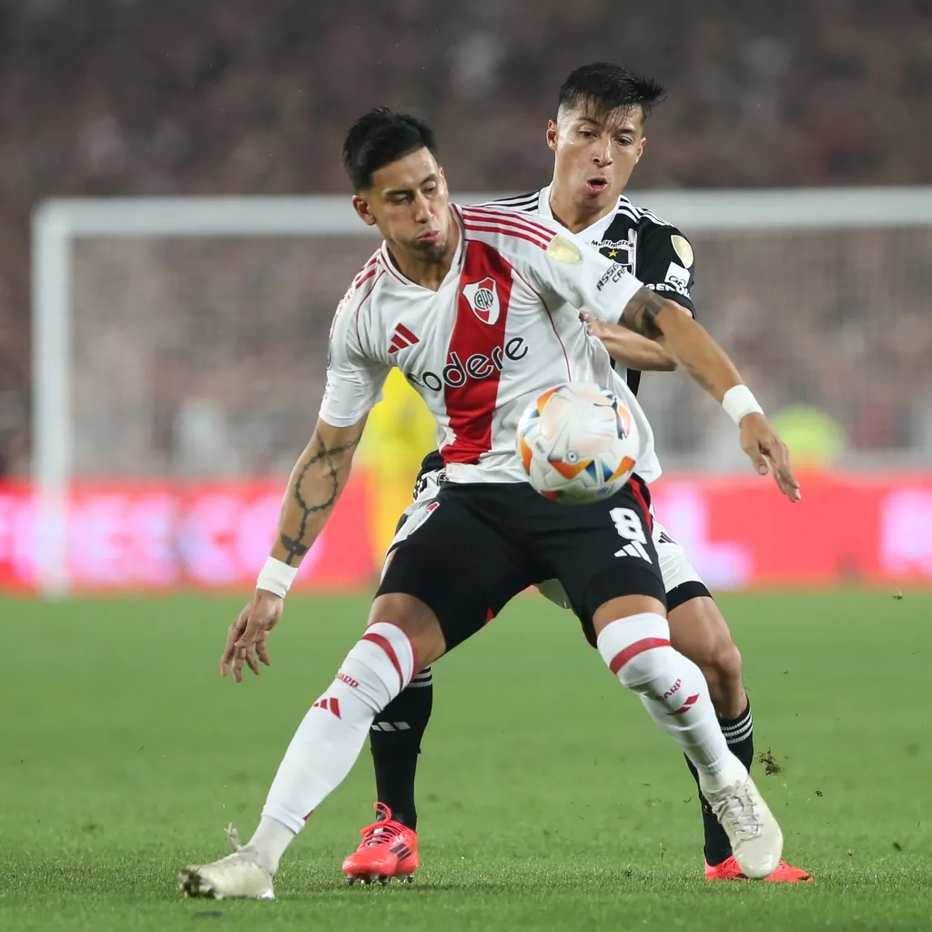 Maxi Meza en River (Getty Images)