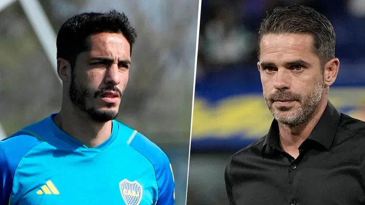 Nicolás Figal y Fernando Gago en Boca