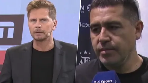 Sebastián Vignolo y Juan Román Riquelme