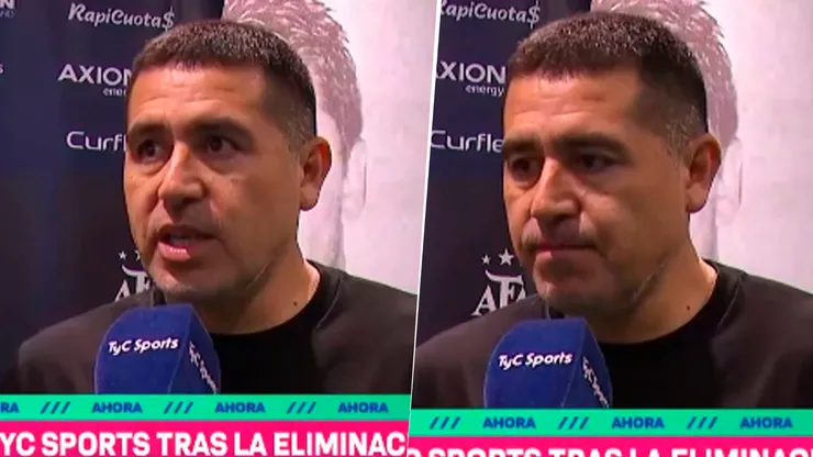Riquelme habló de la eliminación de Boca ante Vélez.