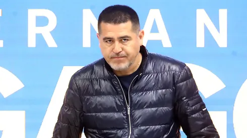 Riquelme vio la derrota de Boca en la cancha.