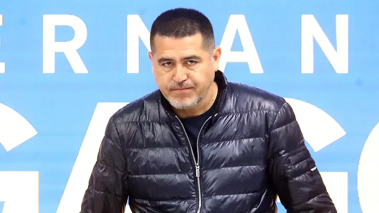 Riquelme vio la derrota de Boca en la cancha.