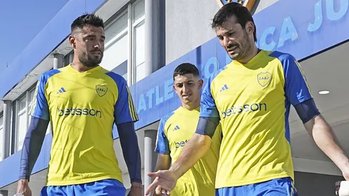 Sergio Romero, Leandro Brey y Javi García en Boca