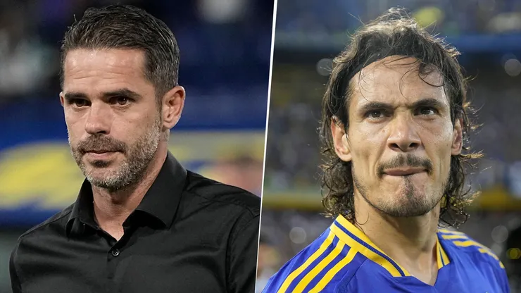 Fernando Gago y Edinson Cavani