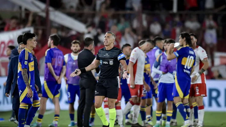 Hay enojo en Boca por el arbitraje de Mastrángelo.