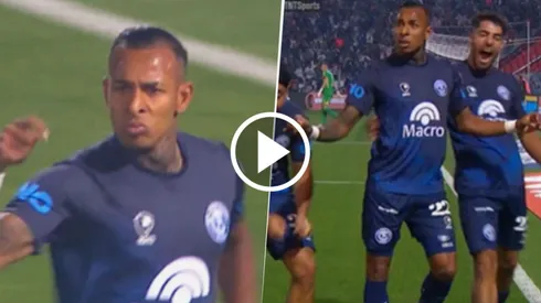 Sebastián Villa marcó el primer gol del partido entre Rivadavia y River.