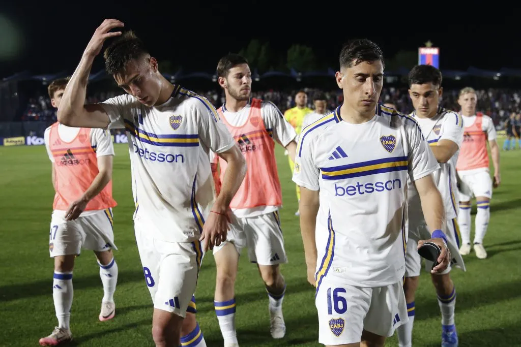 Aaron Anselmino y Merentiel en Boca (Getty Images)