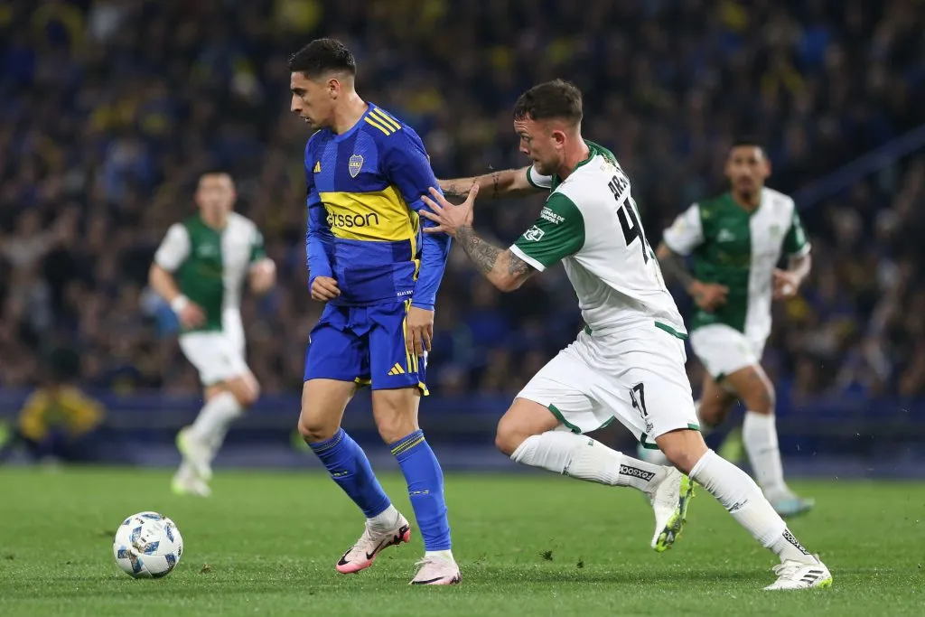 Aranda marcando a Merentiel.