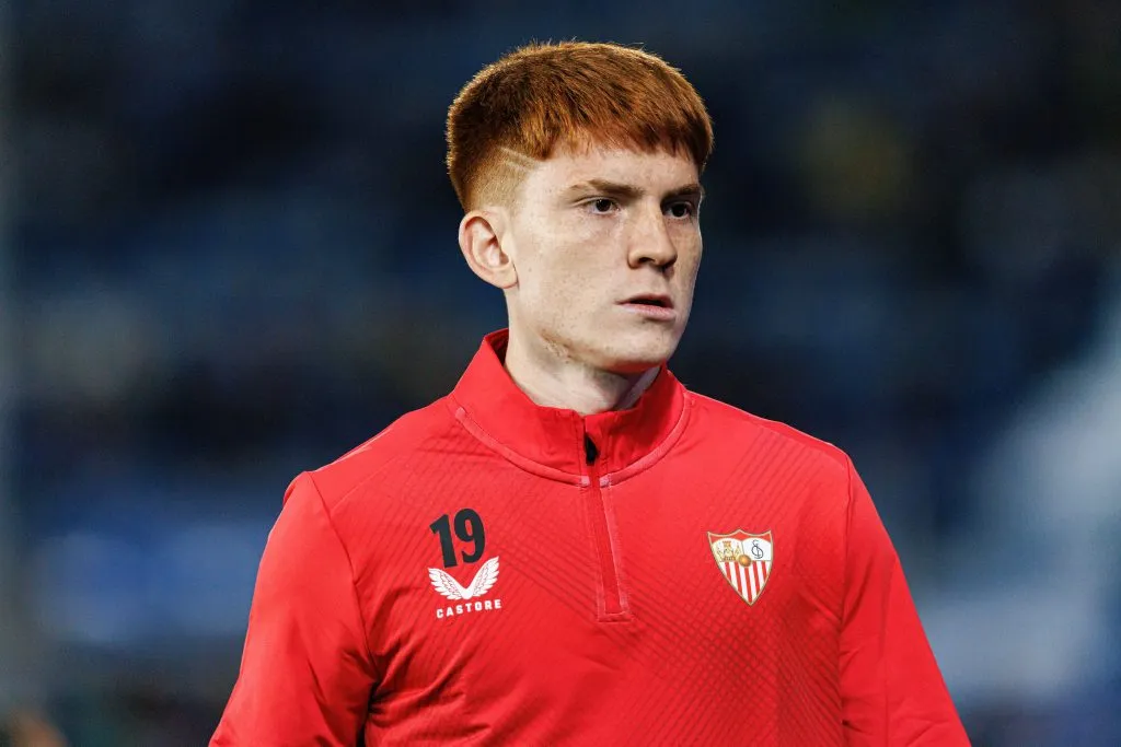 Valentín Barco no pudo sumar muchos minutos en el Sevilla.