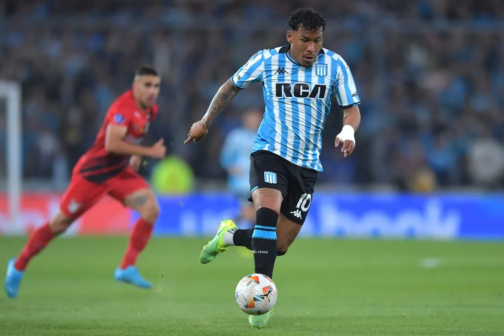Roder Martínez, en Racing. (Getty)
