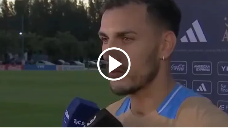 Paredes habló en medio de los rumores de Boca y el cambio de DT en Roma
