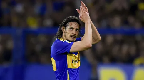 Cavani jugó todo el partido frente a Sarmiento.