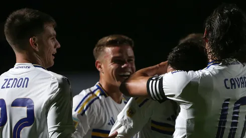 El festejo de Boca en Junín.