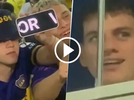 Kevin Zenón se sorprendió con un cartel de unos hinchas de Boca en La Bombonera: "Por favor"