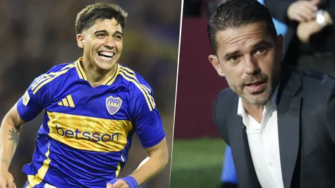 Exequiel Zeballos y Fernando Gago en Boca