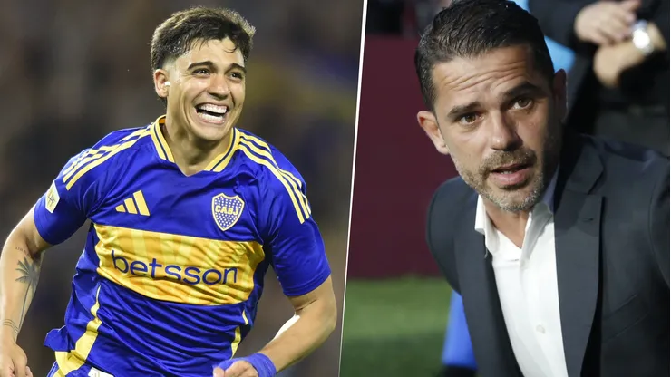 Exequiel Zeballos y Fernando Gago en Boca