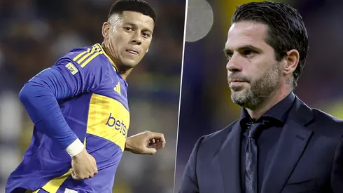 Marcos Rojo y Fernando Gago en Boca