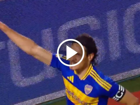 VIDEO | Volvió Cavani: gran jugada de Boca para el 2-1 a Godoy Cruz