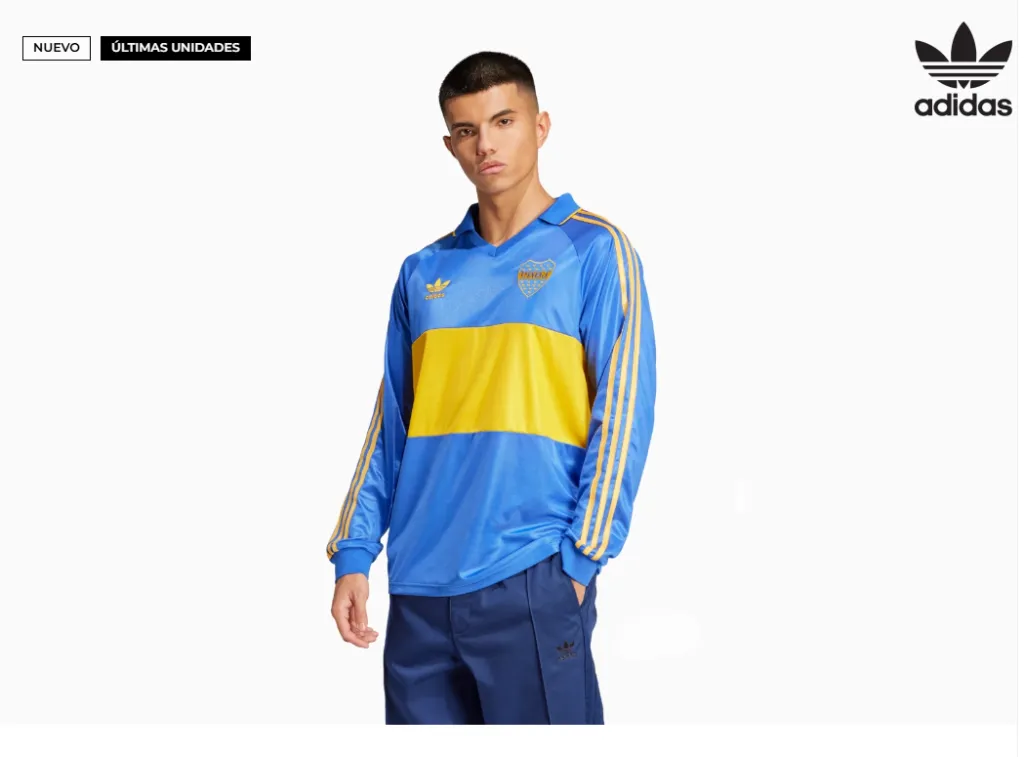 El nuevo diseño retro de Boca ya se vende en tiendas europeas.