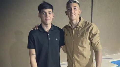 Leandro Brey junto a su hermano Marko