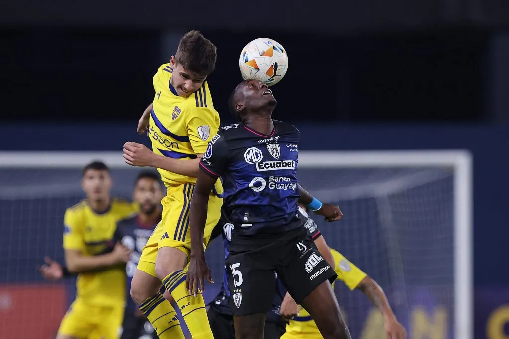Santiago Dalmasso, en su debut con la camiseta de Boca. (Imago)