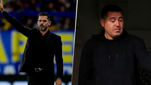 Fernando Gago y Juan Román Riquelme.