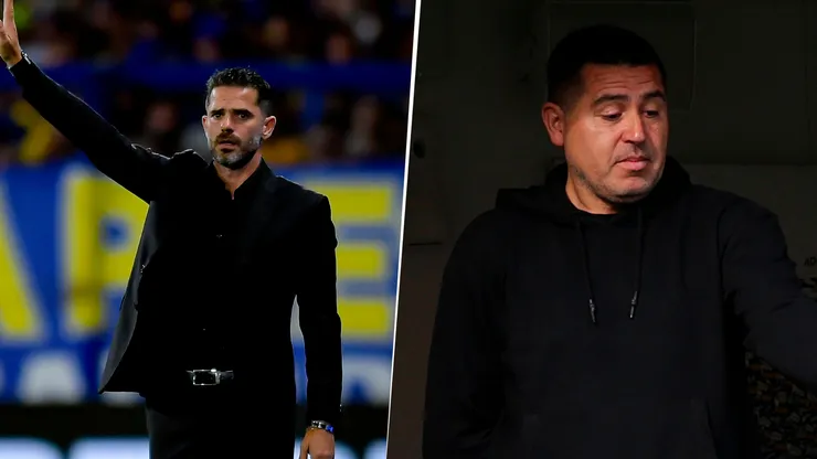 Fernando Gago y Juan Román Riquelme.