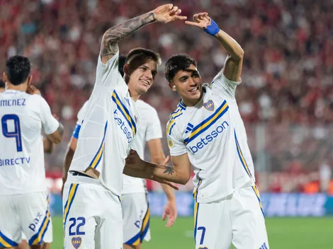 La explicación: el festejo especial de Zeballos y Zenón en el gol de Boca a Newell's