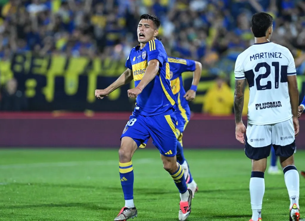 Aaron Anselmino, en Boca. (Imago)