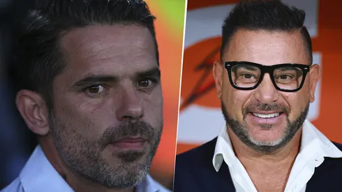 Fernando Gago y Antonio Mohamed