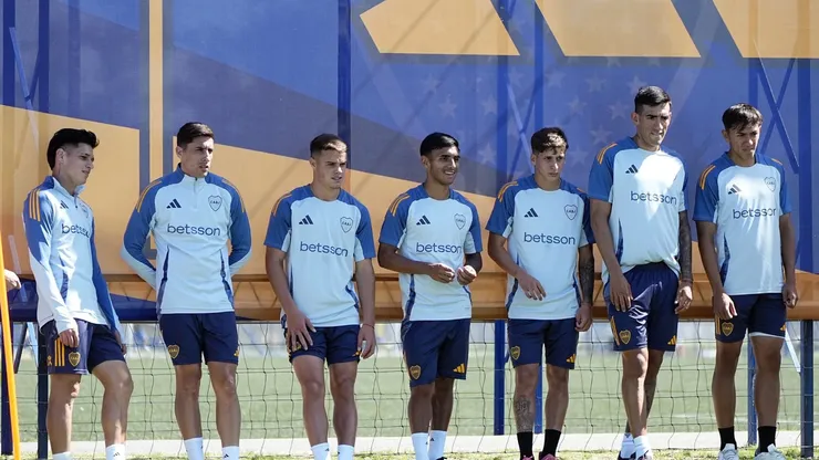 Boca se entrena pensando en el último partido del año.
