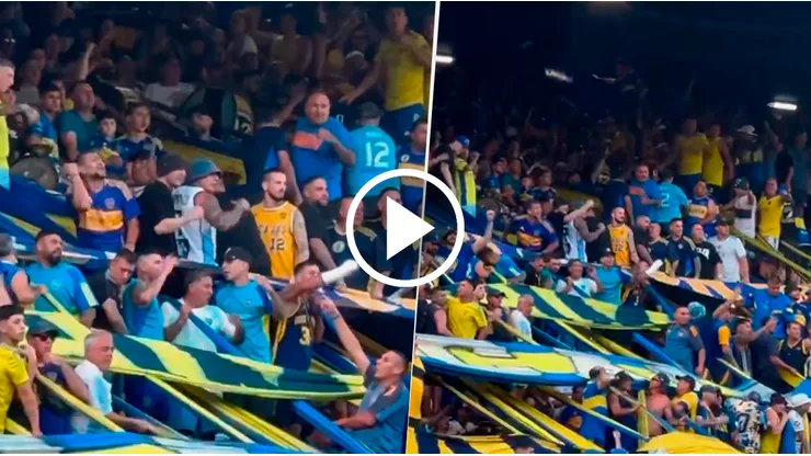 El Pipa mira a Boca contra a Independiente desde La 12.