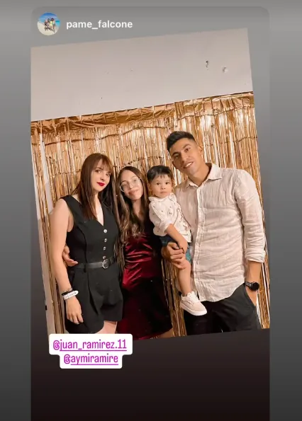 Juan Ramírez y su familia.