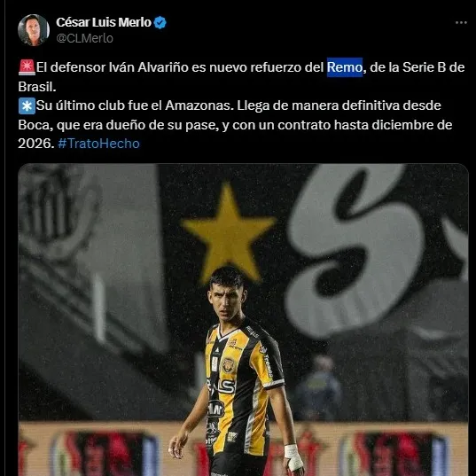 César Luis Merlo en “X” (Twitter)