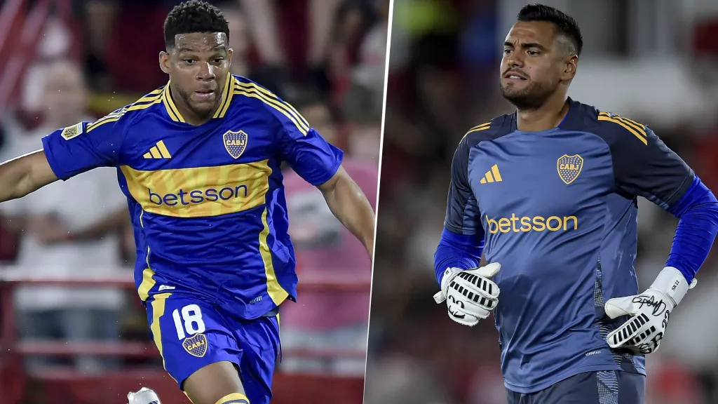 Frank Fabra y Sergio Romero en Boca