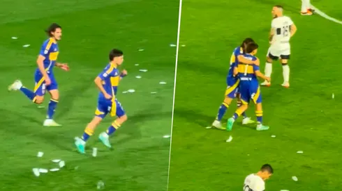 El reclamo de Cavani a Zeballos.