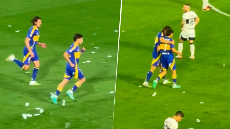 El reclamo de Cavani a Zeballos.