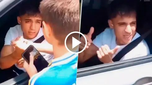 El Changuito aconsejó a un pequeño fanático.