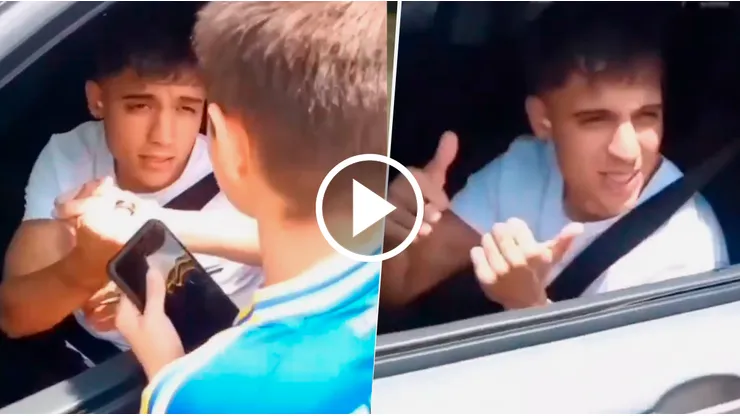 El Changuito aconsejó a un pequeño fanático.