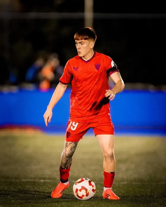 Valentín Barco, en el Sevilla. (Instagram)