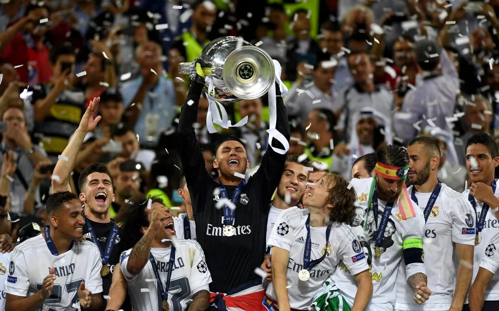 Keylor Navas, campeón de la Champions League con el Real Madrid. (Getty)